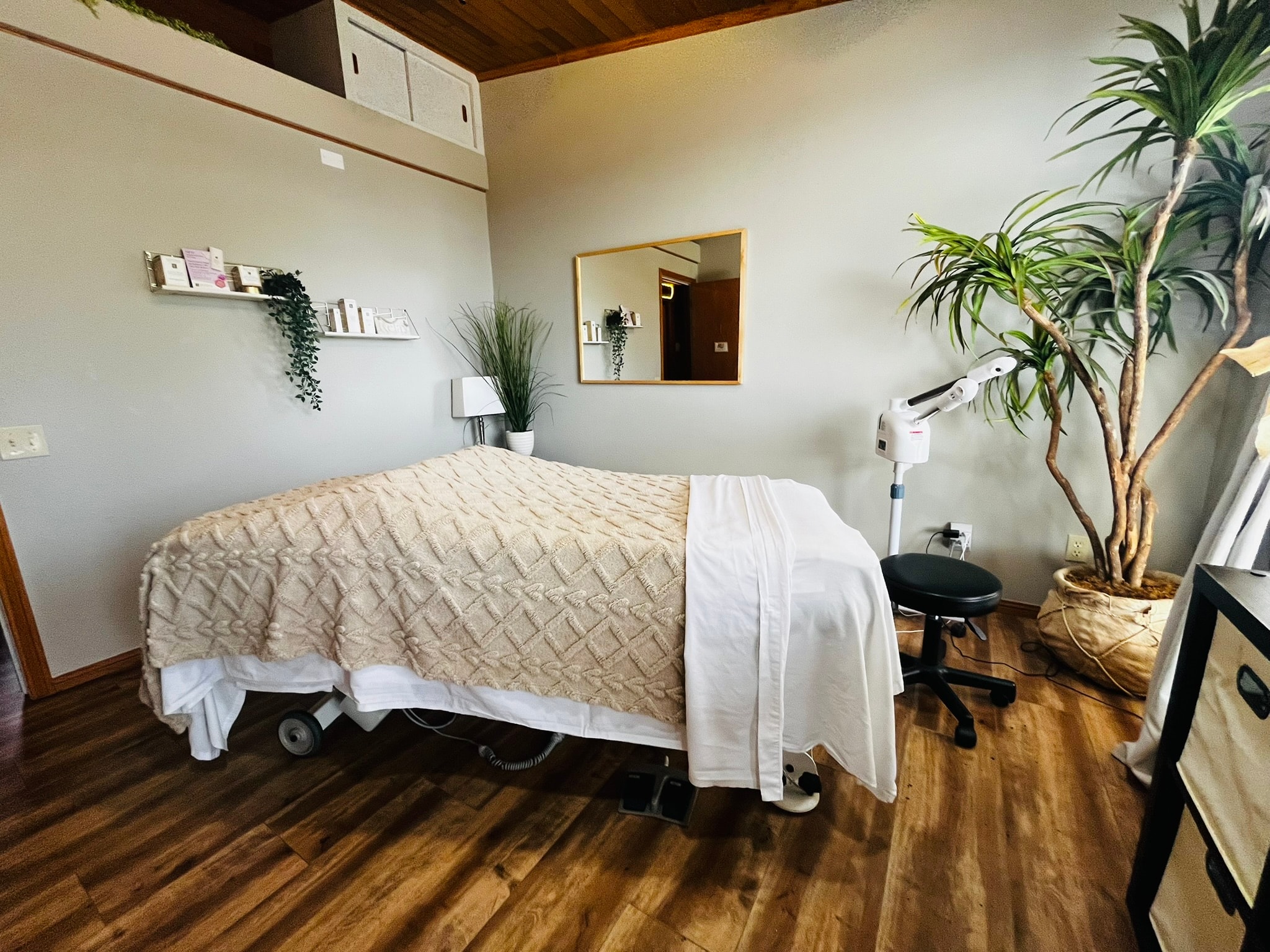 Peaceful spa relaxation lounge