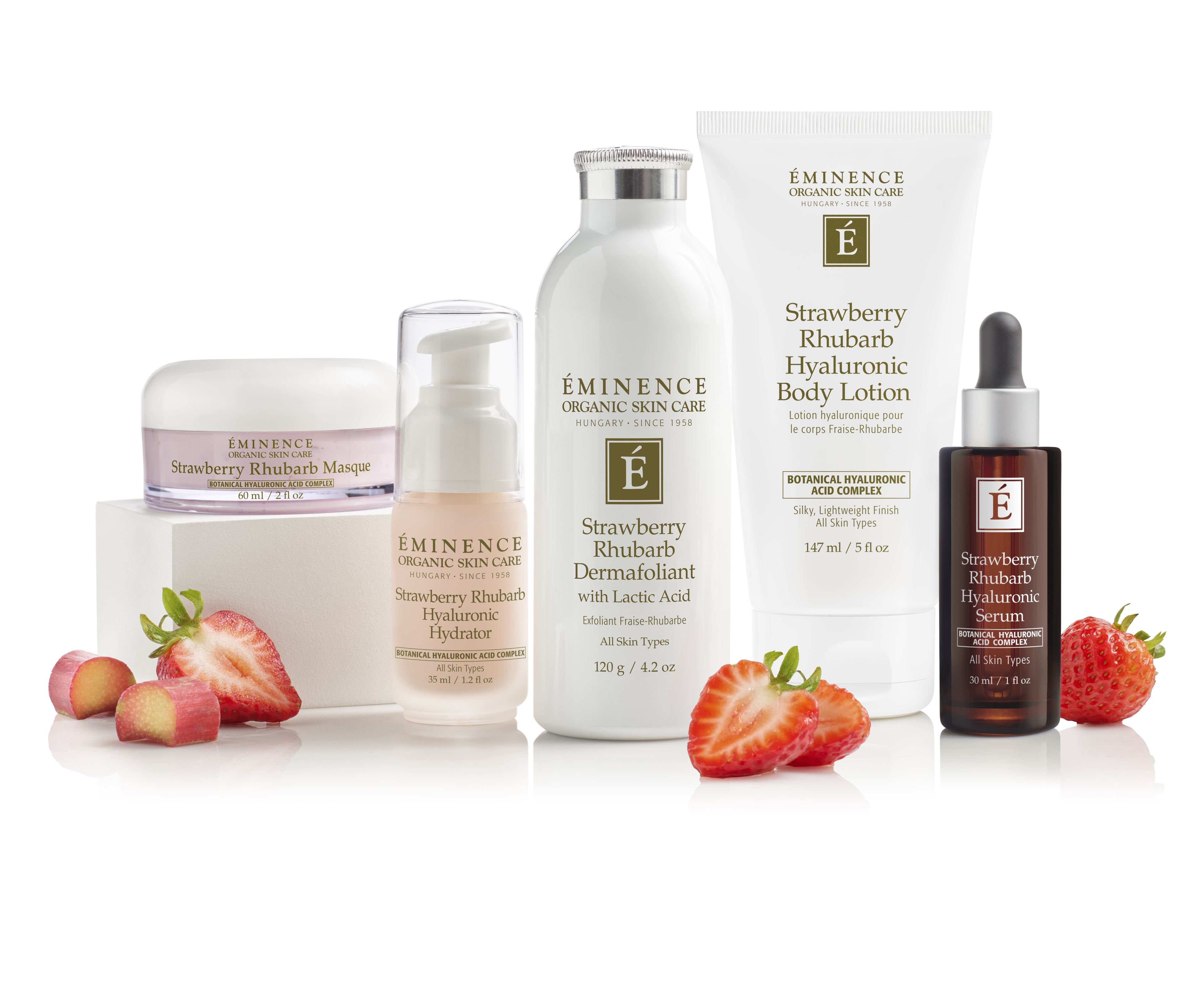 Luxury spa skincare products and botanicals